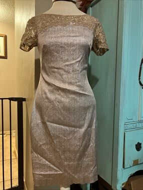 Kay Unger | Dresses | Nwt Kay Unger New York Tatum Floral Lace Midi Dress  In Black Size 8 | Poshmark